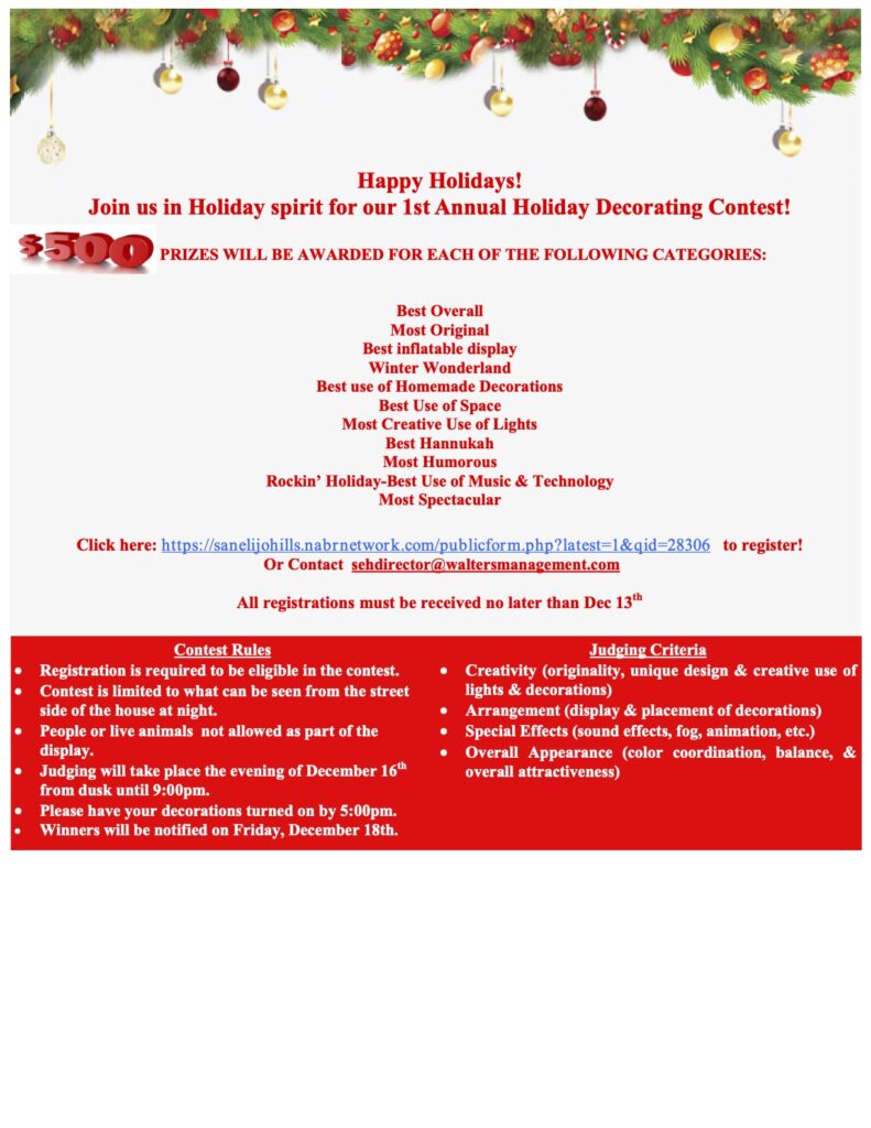 Holiday Cubicle Decorating Contest Flyer